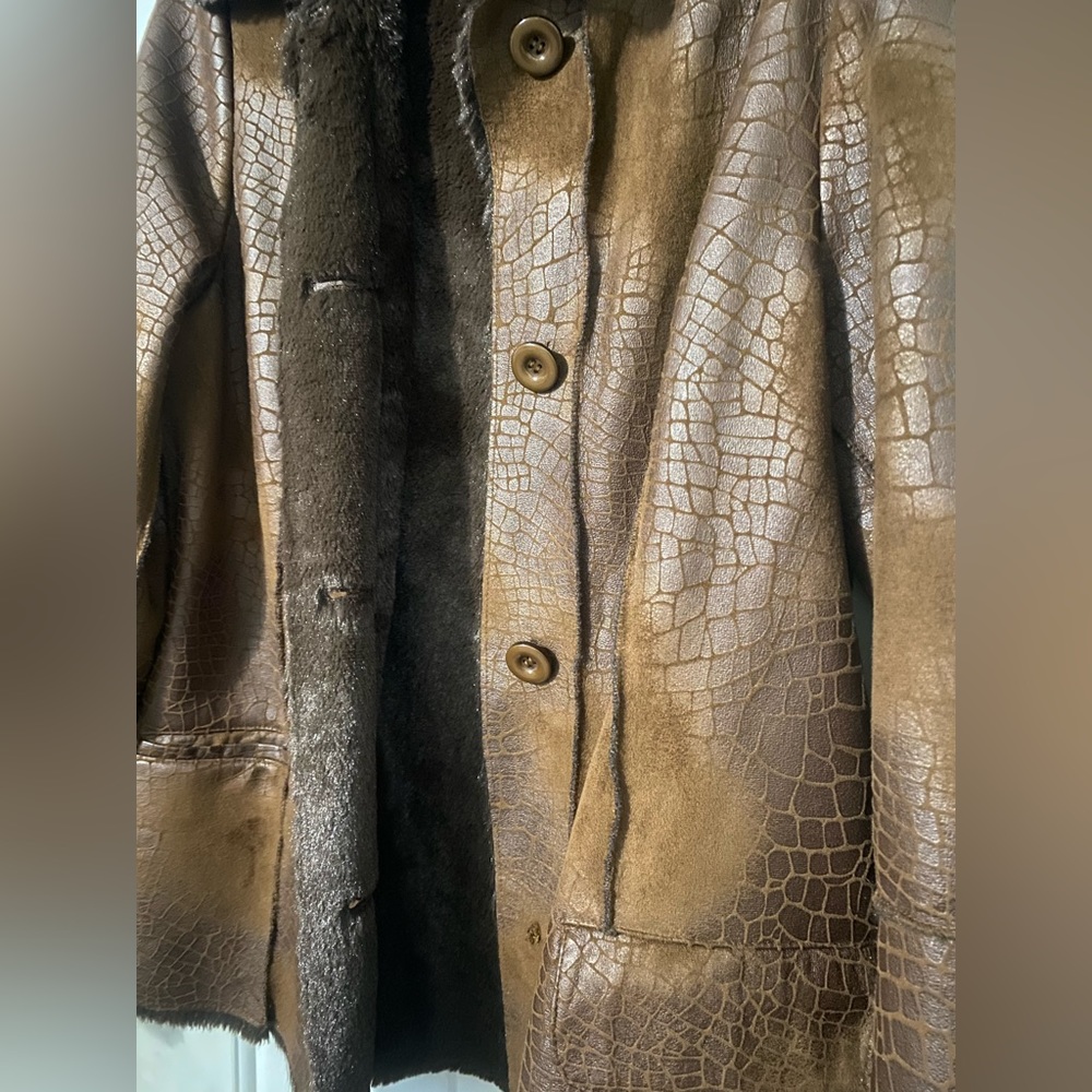Dennis Basso - Polyester Jacket - Euc - Brown - S… - image 5